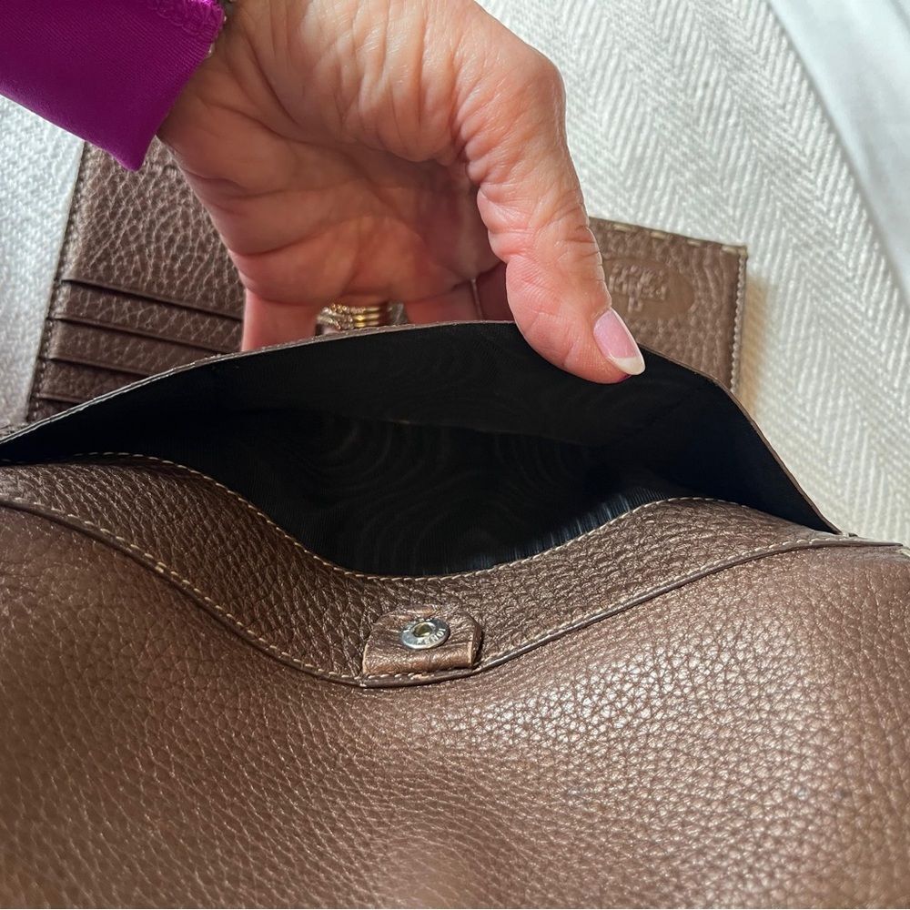 Fendi Brown Selleria Leather Continental Wallet - Picture 3 of 13
